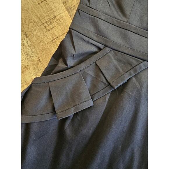 J. Crew Black Ruffle Dress Strapless Cocktail Party Women's Size 4 - Picture 9 of 10